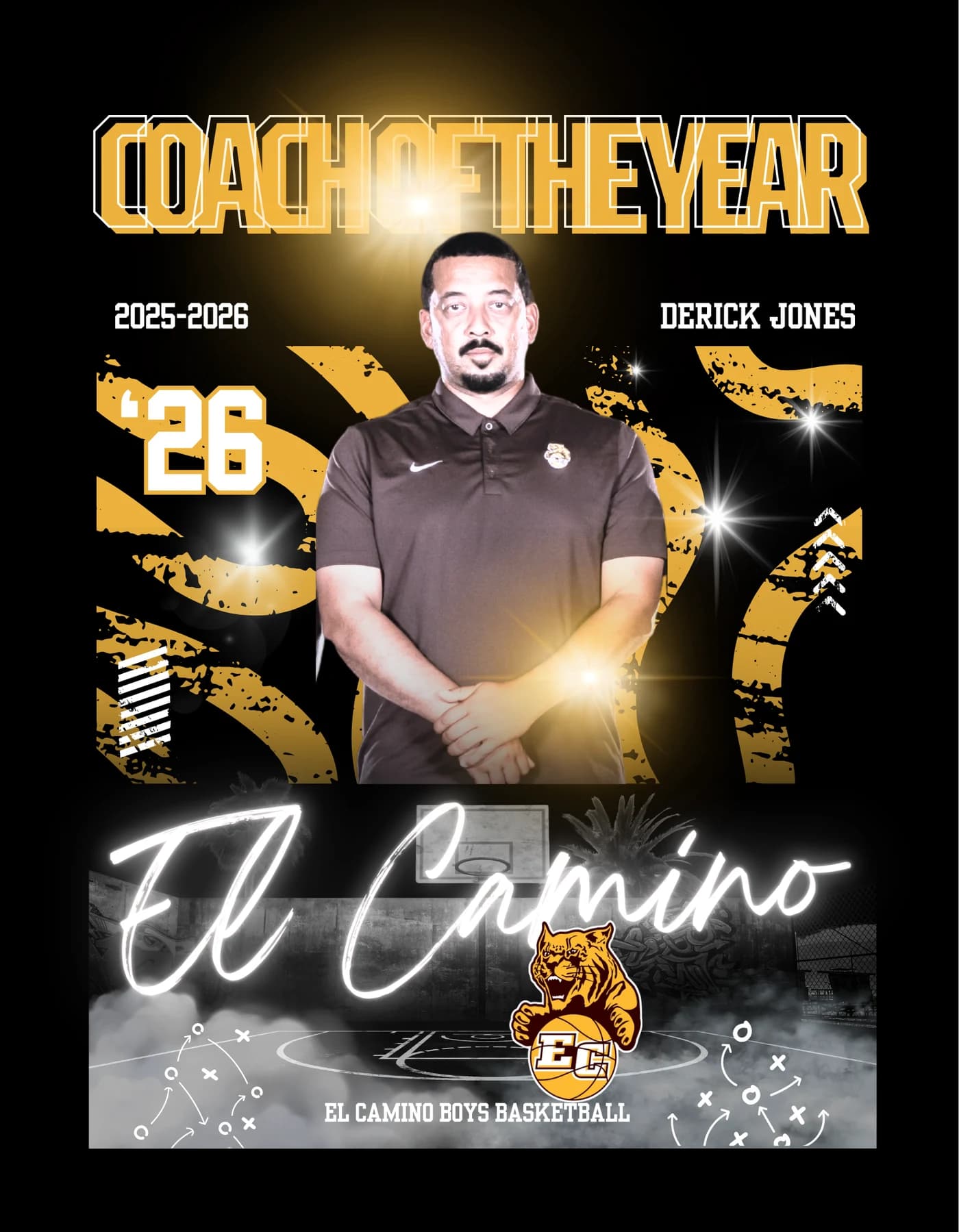 Derick Jones — Coach of the Year — El Camino Wildcats, by FitTechGuru