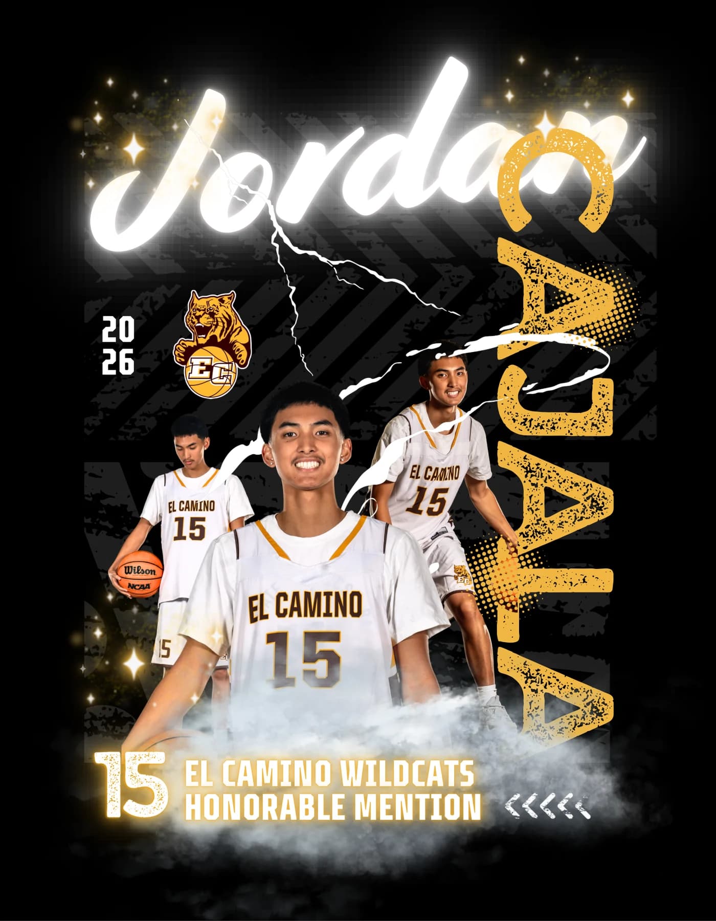Jordan Cajala — Honorable Mention — El Camino Wildcats, by FitTechGuru