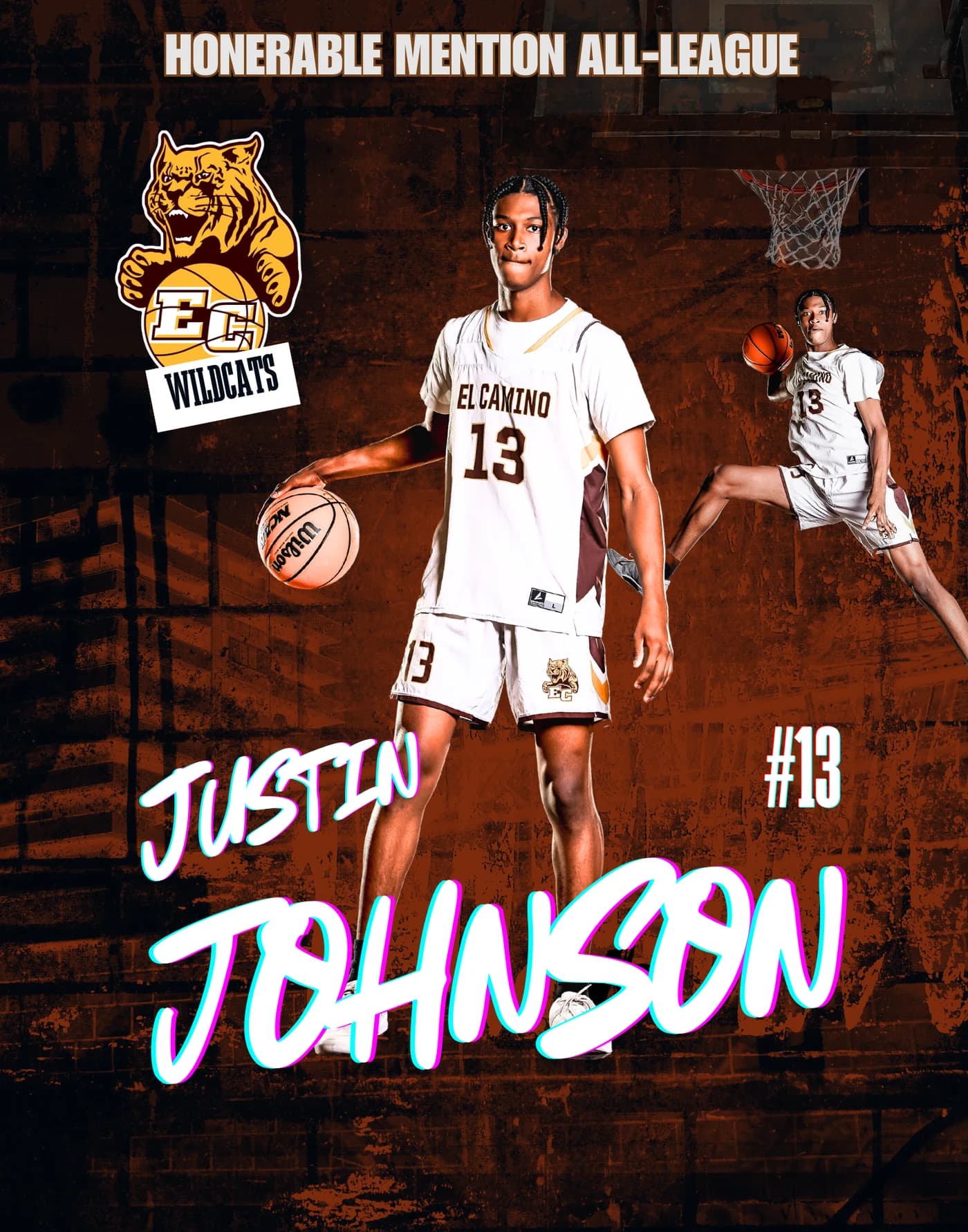 Justin Johnson — Honorable Mention — El Camino Wildcats, by FitTechGuru
