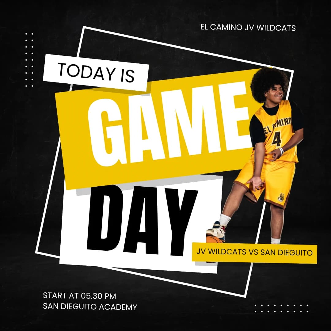 Game Day — JV vs San Dieguito — El Camino Wildcats, by FitTechGuru
