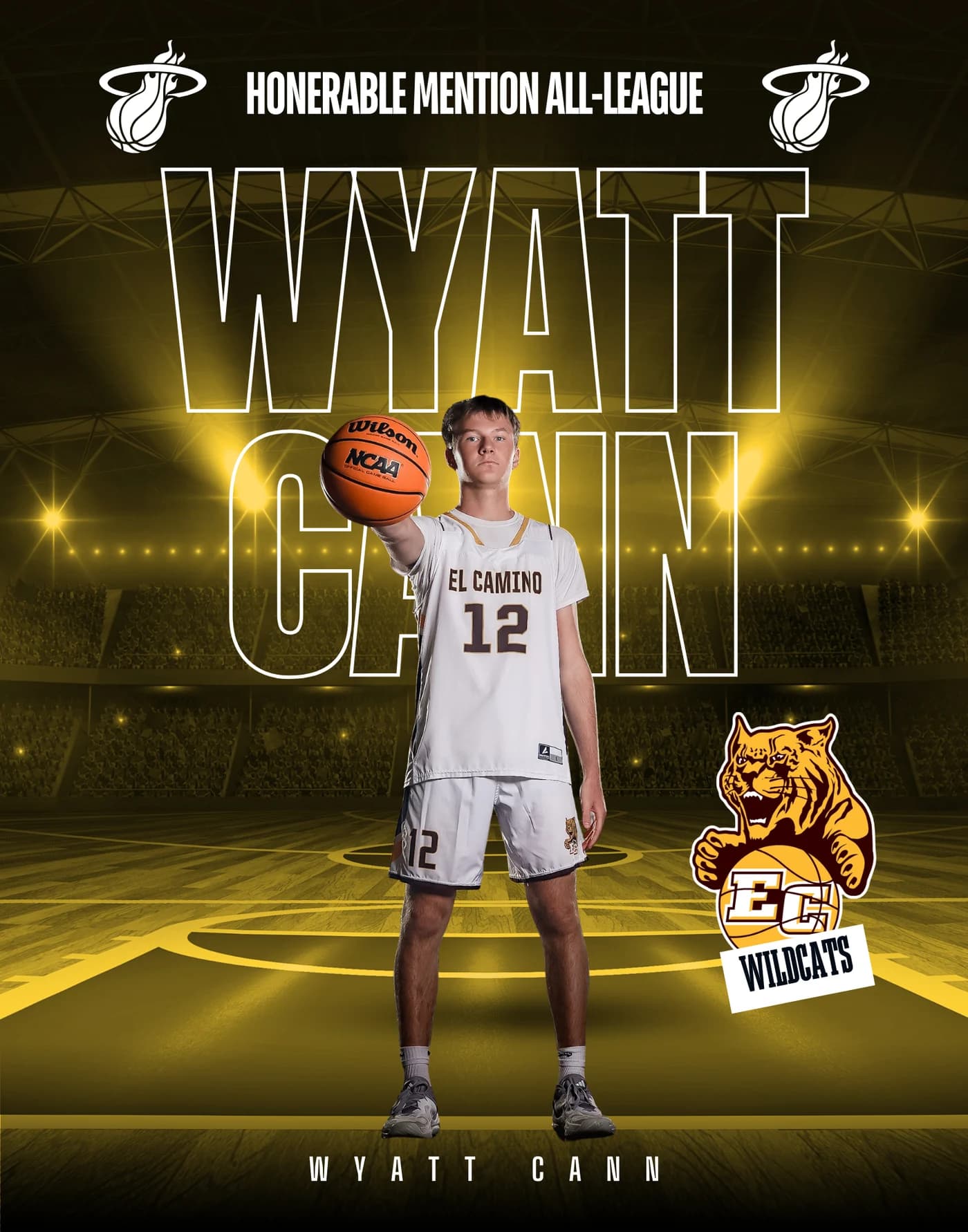Wyatt Cann — Honorable Mention — El Camino Wildcats, by FitTechGuru